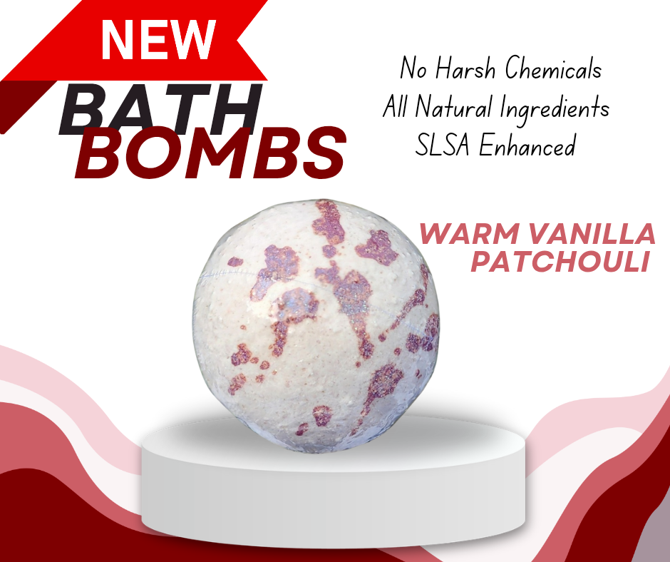 Warm Vanilla Patchouli Bath Bomb